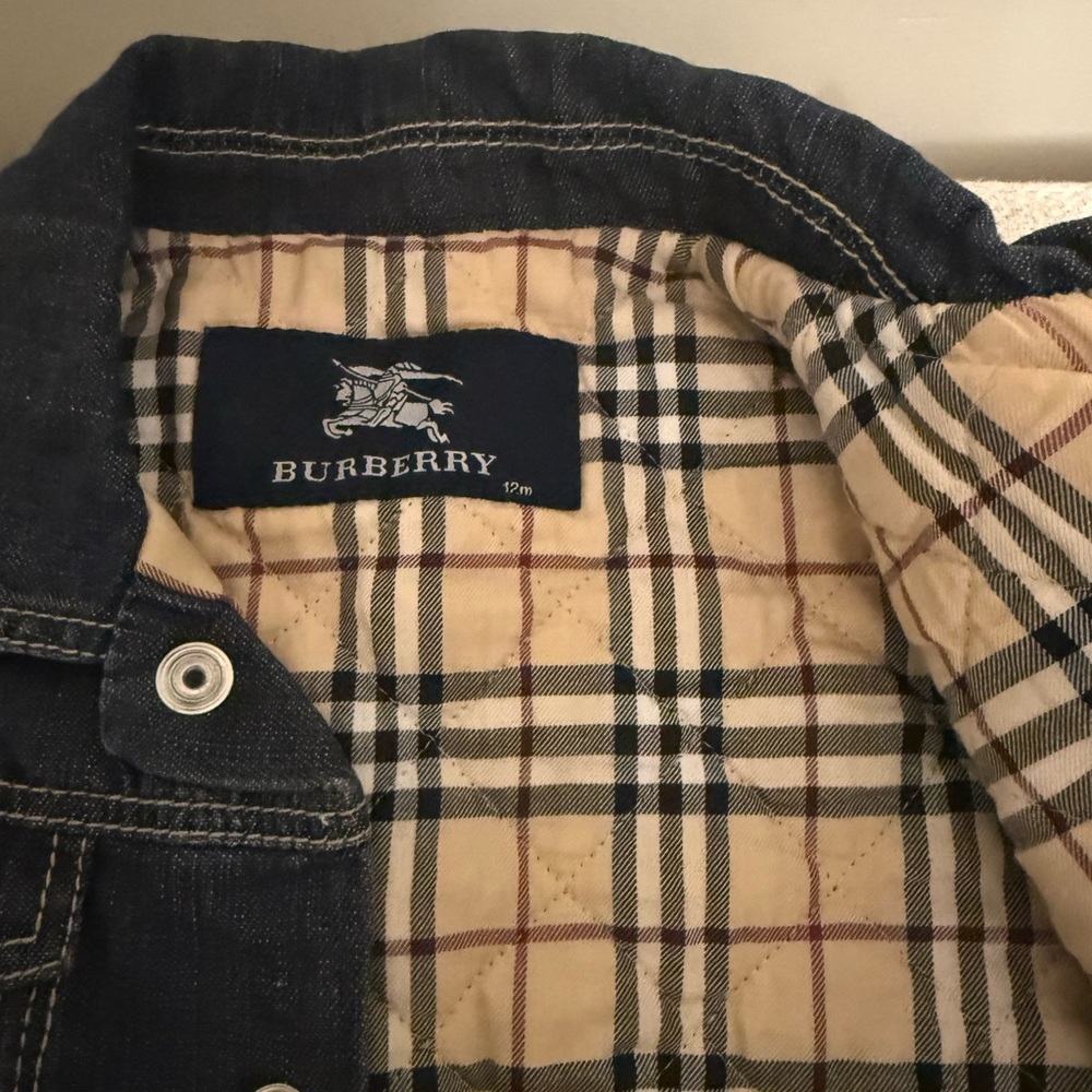 Burberry Kids Denim Jacket, 12 months